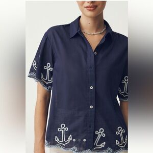 NWT The Henrietta Buttondown Surf
Shirt by Maeve